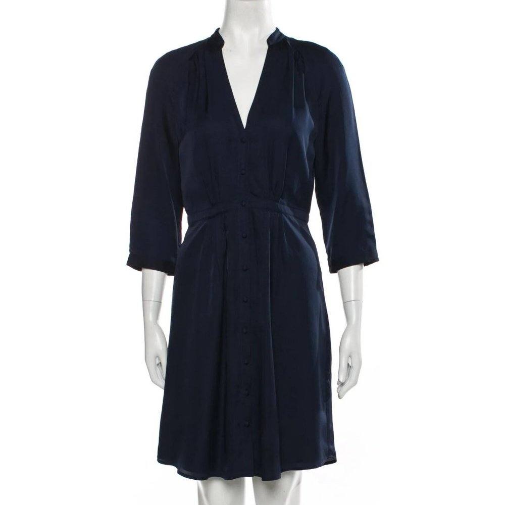 BALDWIN BLDWN V-NECK A-LINE DRESS